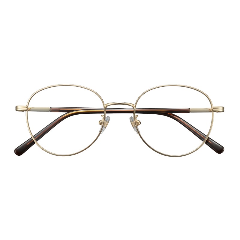 Round Golden Eyeglasses