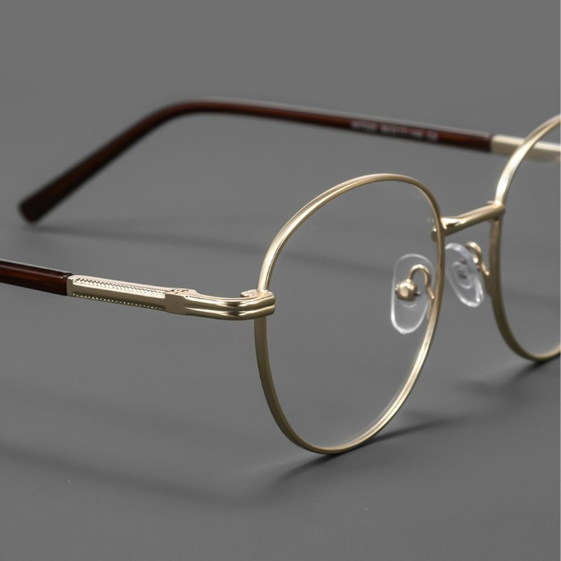 Round Golden Eyeglasses