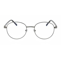 Round Gunmetal Eyeglasses