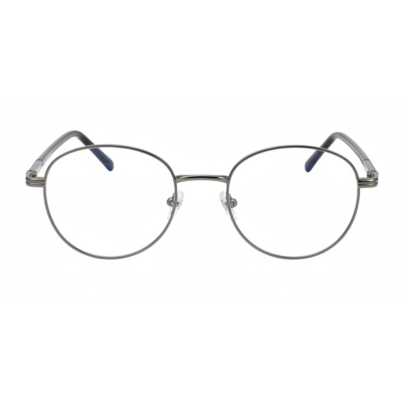 Round Gunmetal Eyeglasses
