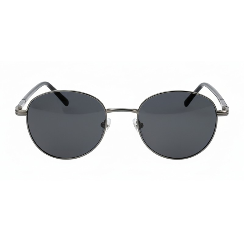 Round Gunmetal Eyeglasses