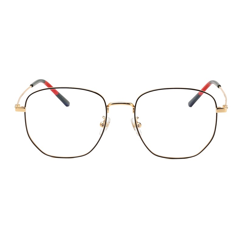 Polygon Black/Golden Eyeglasses