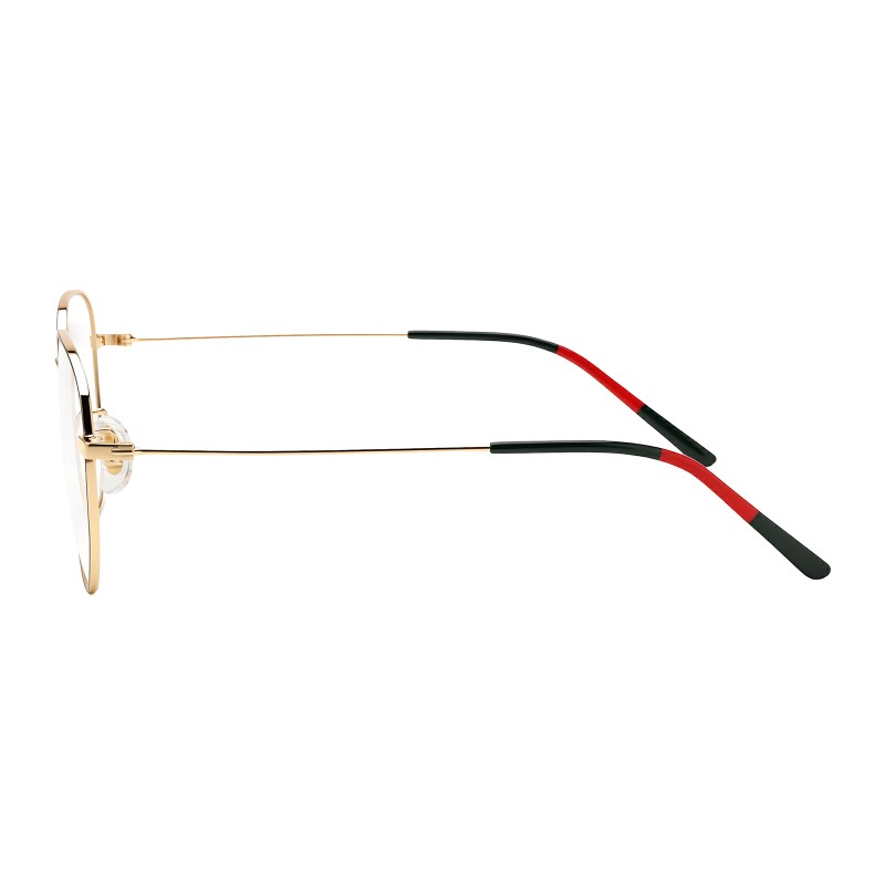 Polygon Black/Golden Eyeglasses