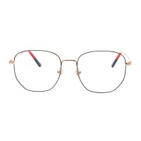 Polygon Black/Rose Gold Eyeglasses