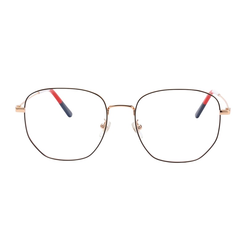 Polygon Black/Rose Gold Eyeglasses
