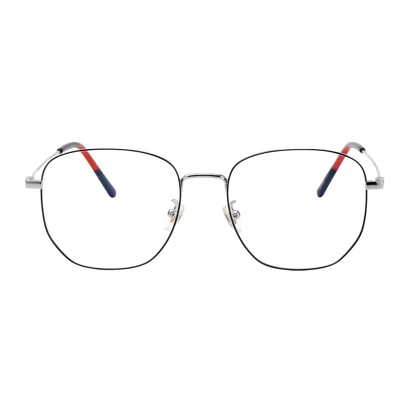 Polygon Black/Silver Eyeglasses
