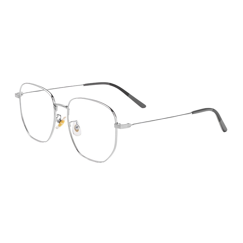 Polygon Silver Eyeglasses