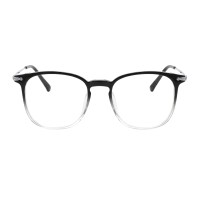 Square Black Crystal Eyeglasses