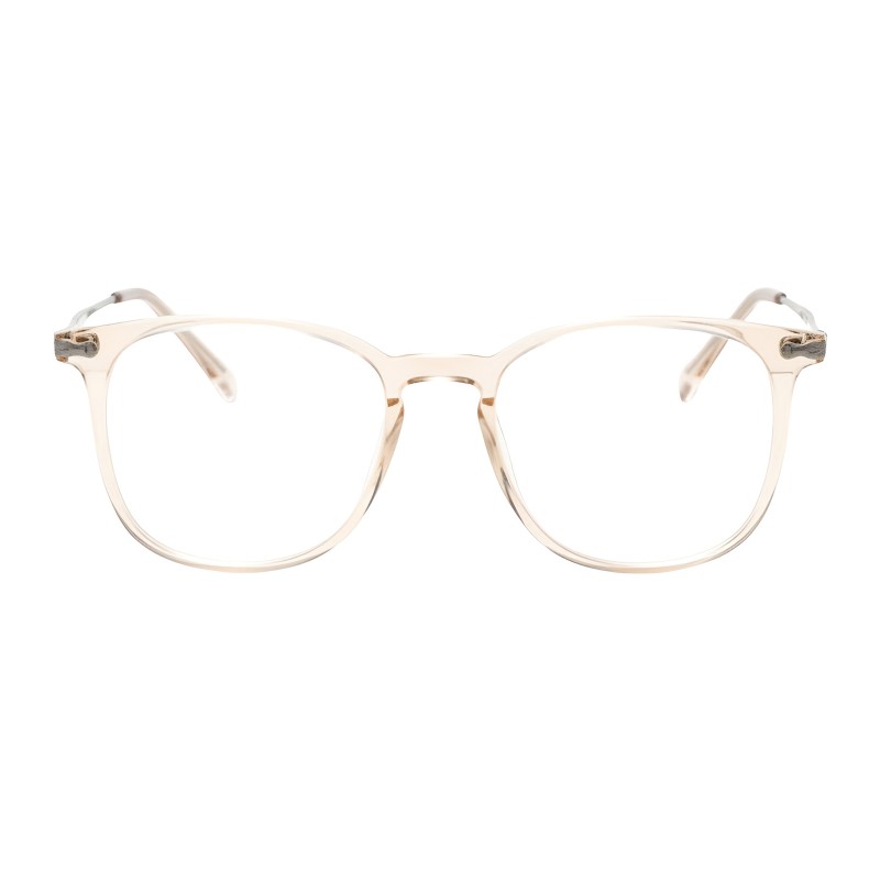 Square Beige Eyeglasses