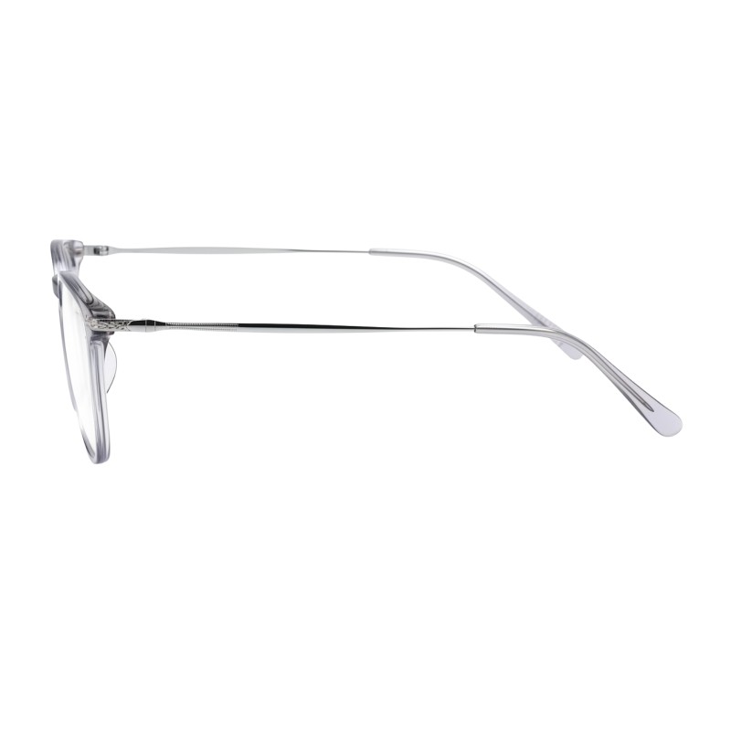 Square Silver Eyeglasses
