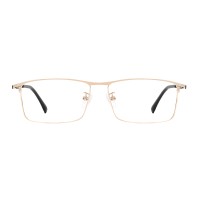 Rectangle Golden Eyeglasses