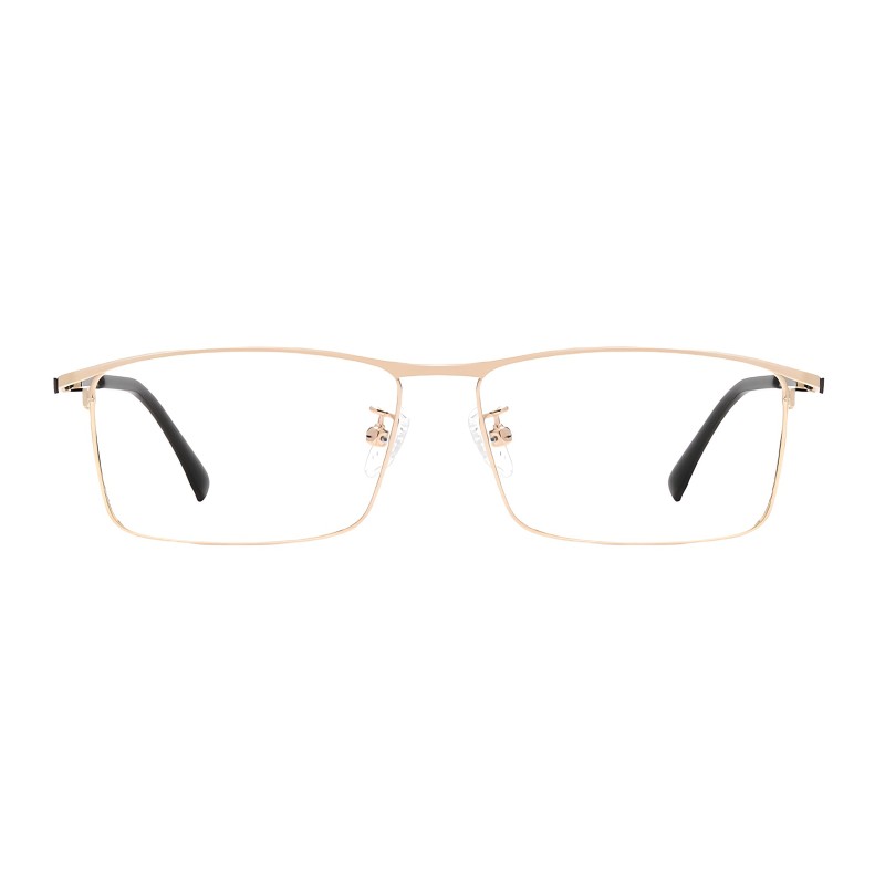 Rectangle Golden Eyeglasses