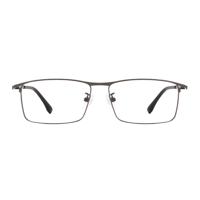 Rectangle Gunmetal Eyeglasses