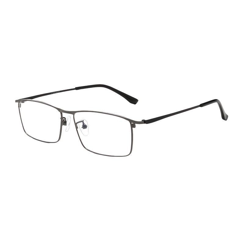 Rectangle Gunmetal Eyeglasses