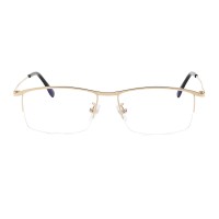 Rectangle Golden Eyeglasses