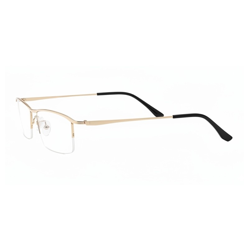 Rectangle Golden Eyeglasses