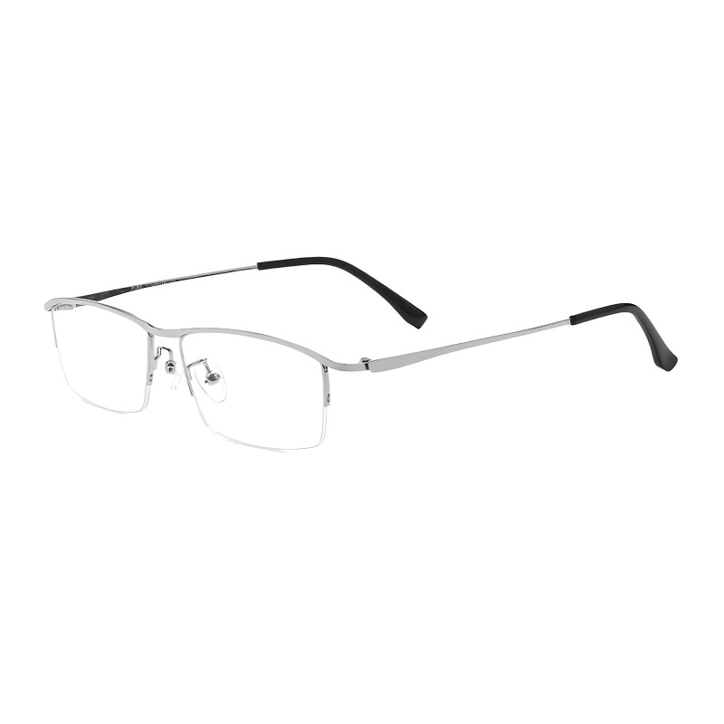 Rectangle Silver Eyeglasses