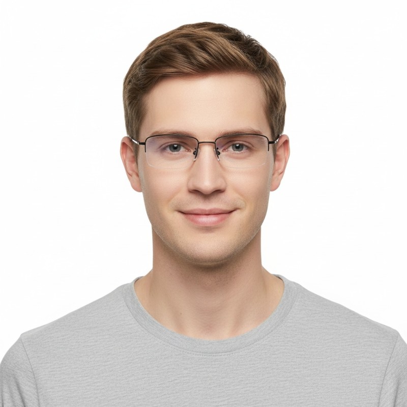Rectangle Black Eyeglasses