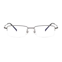 Rectangle Gunmetal Eyeglasses