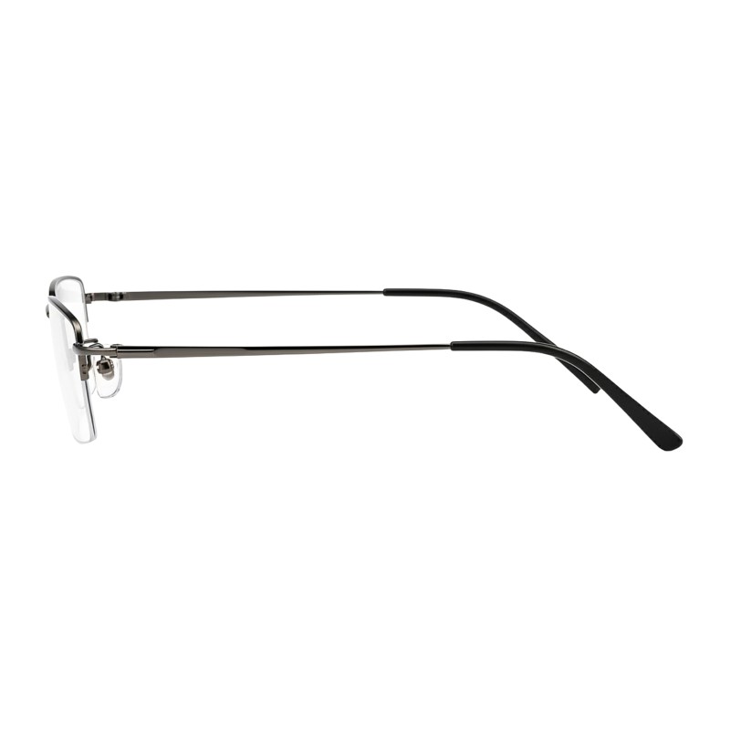 Rectangle Gunmetal Eyeglasses