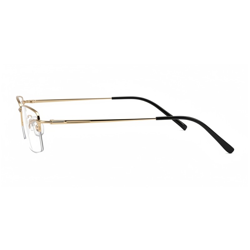 Rectangle Golden Eyeglasses