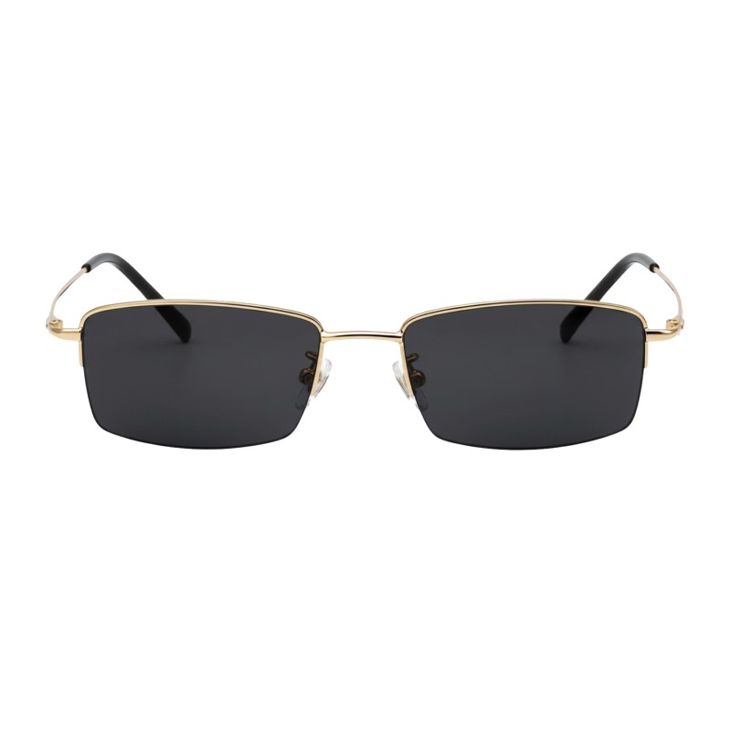 Rectangle Golden Eyeglasses