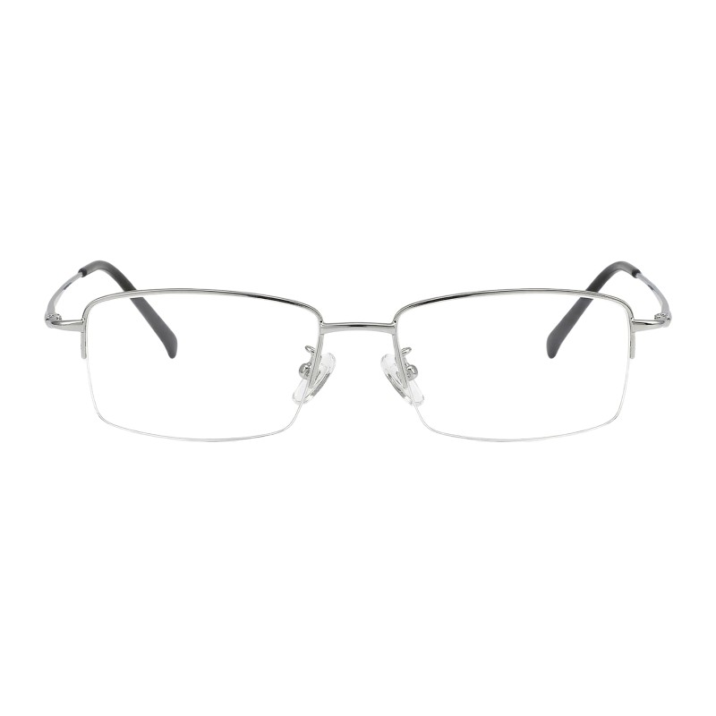 Rectangle Silver Eyeglasses