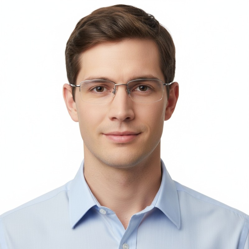 Rectangle Silver Eyeglasses