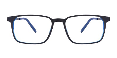 George Black Blue Square Prescription Glasses