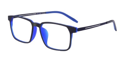 George Black Blue Square Prescription Glasses