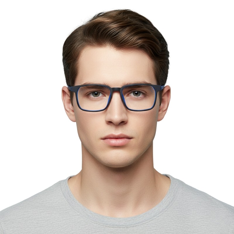 Square Black/Blue Eyeglasses