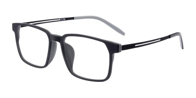 Square Black/Gray Eyeglasses