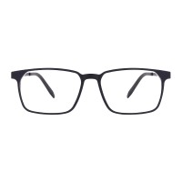 Square Black/White Eyeglasses