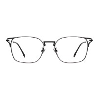 Polygon Black Eyeglasses