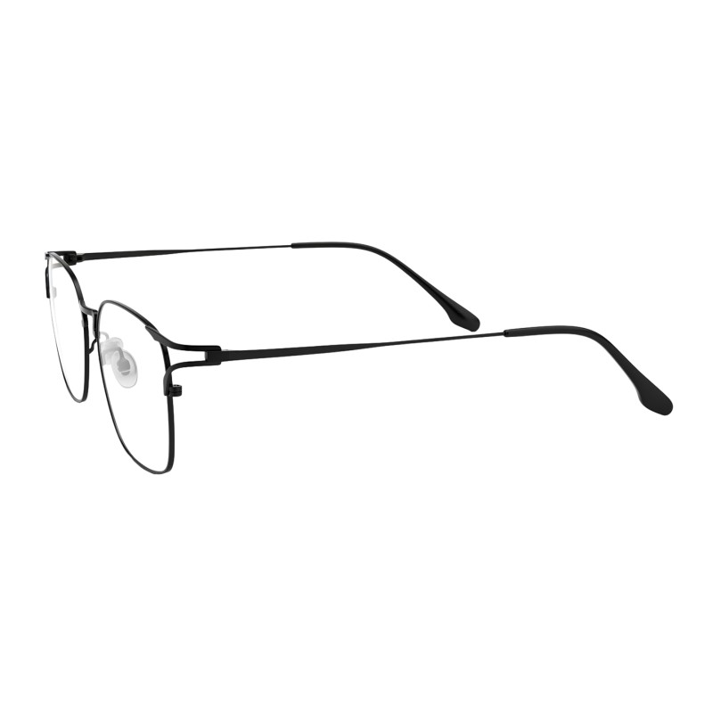 Polygon Black Eyeglasses