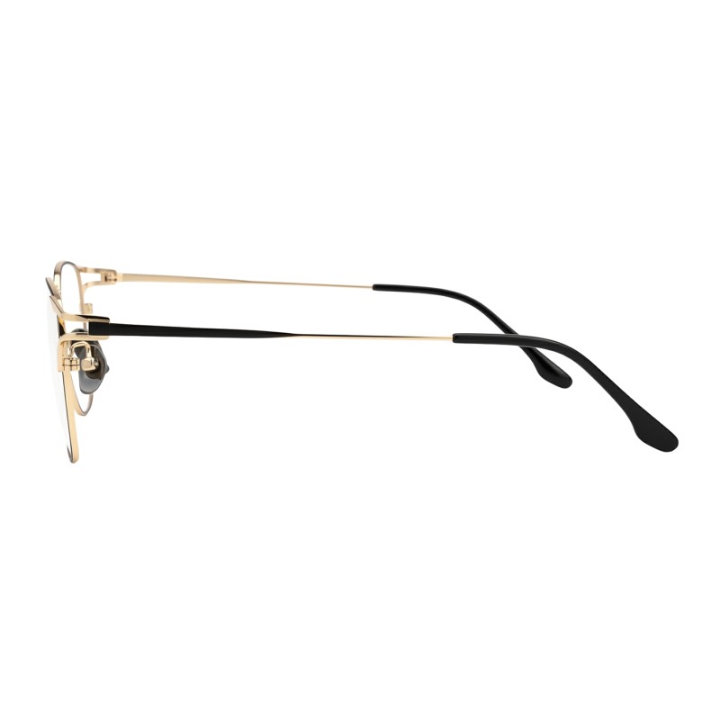 Polygon Black/Golden Eyeglasses