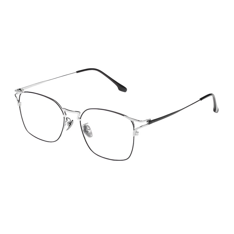 Polygon Black/Silver Eyeglasses