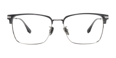 Browline Gunmetal Eyeglasses