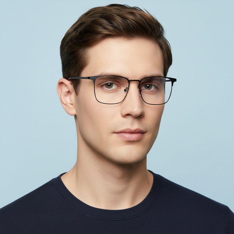Browline Black Eyeglasses
