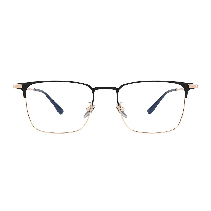 Browline Black/Golden Eyeglasses