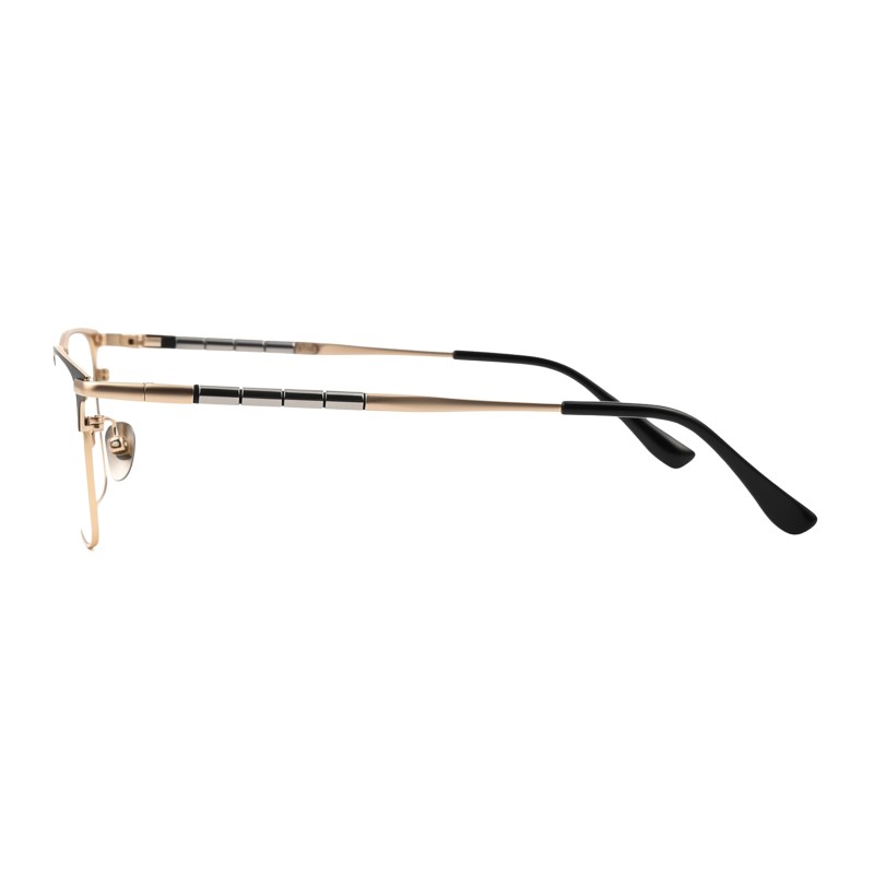 Browline Black/Golden Eyeglasses