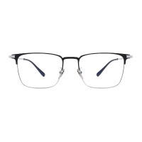 Browline Black/Silver Eyeglasses
