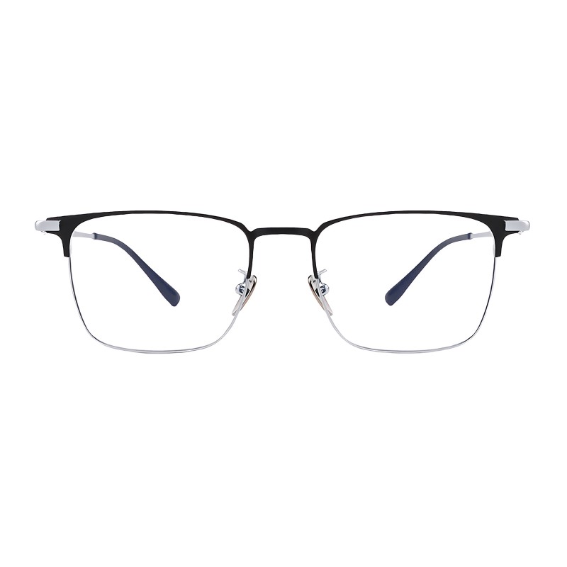 Browline Black/Silver Eyeglasses