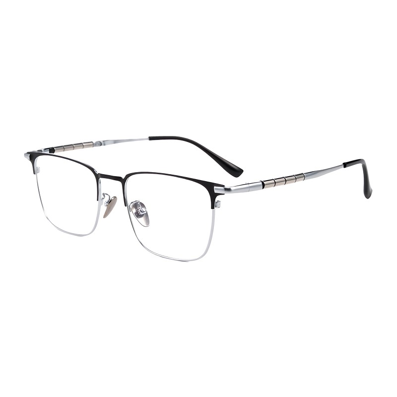 Browline Black/Silver Eyeglasses