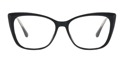 Monica Black Cat Eye Prescription Glasses