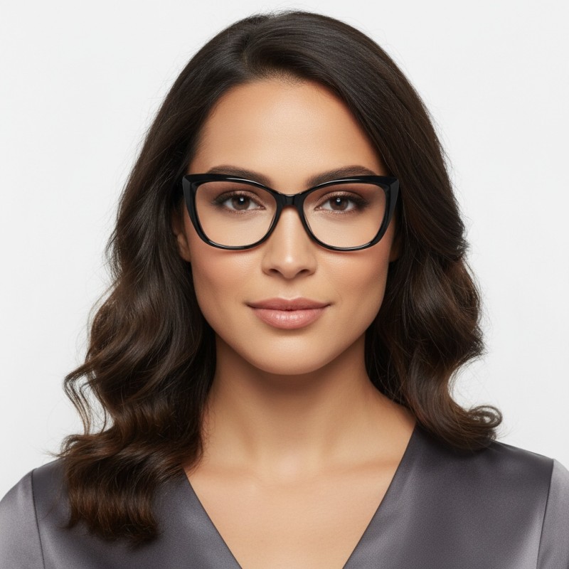 Cat Eye Black Eyeglasses