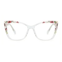 Monica - Cat Eye Floral Eyeglasses
