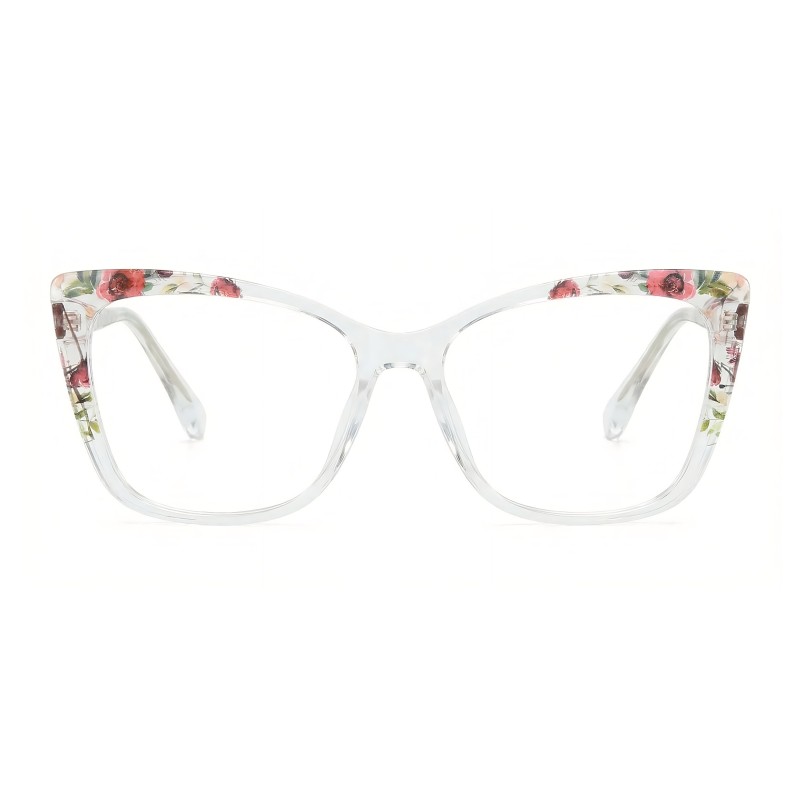 Cat Eye Floral Eyeglasses