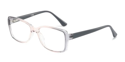 Rectangle Gray Eyeglasses