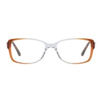 Prairie - Rectangle Orange Eyeglasses
